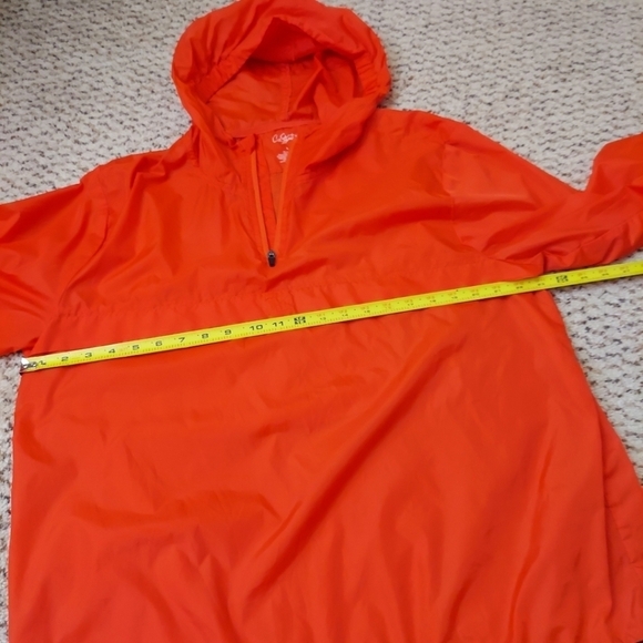 City Streets Windbreaker Orange Outdoors Hunting Sports Athletic Sz XL 1/4 Zip - Picture 6 of 10